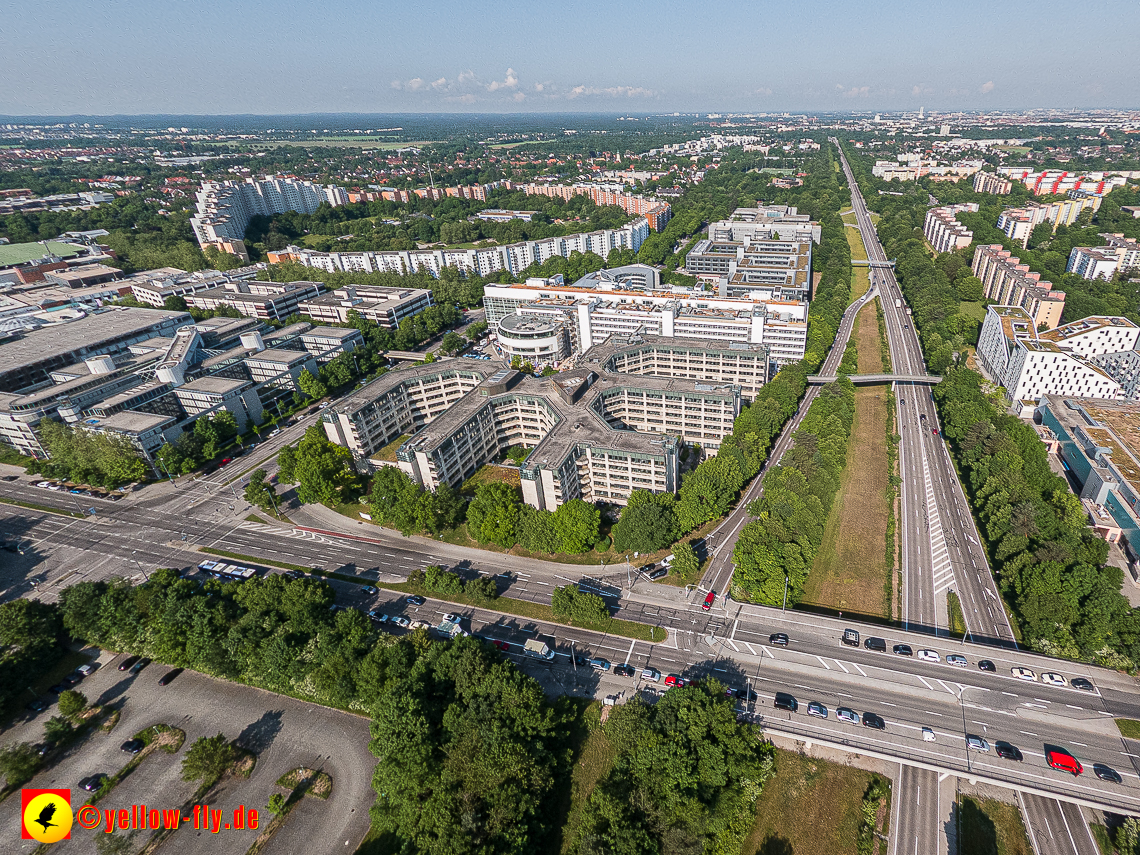 07.06.2023 - Neuperlachs neue Mitte mit PEP, Perlach Plaza, Share, Allianzversicherung und Wohnring